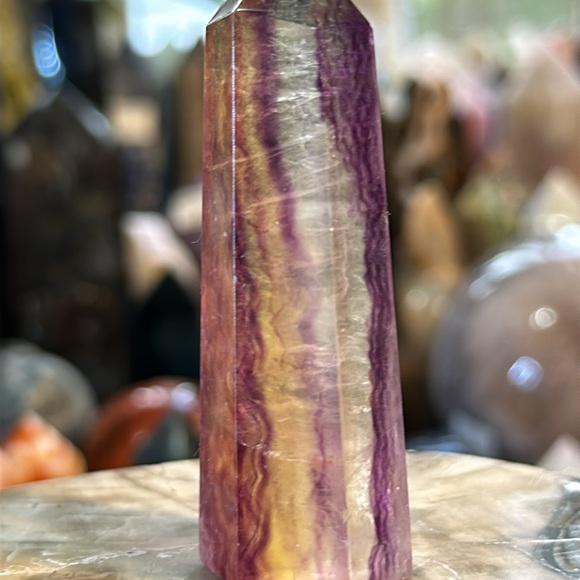 Rainbow Fluorite Crystal Point! - Picture 10 of 11
